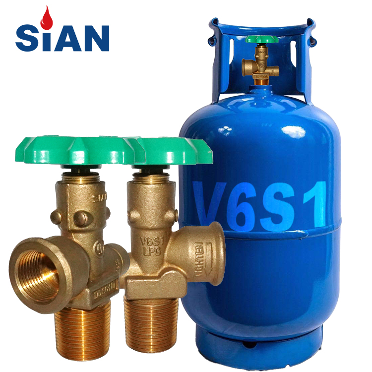 Sianhersteller LPG Gaszylinder Propan -POL -Ventil V6S1 17BAR für Philippinen