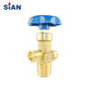 Hochwertiges SiAN-Marken-QF-2 Industrieller Sauerstoff-Stickstoff-Luft-Safe-Zylinder Flapper-Typ Messing-Gasventil