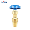 Hochwertiges SiAN-Marken-QF-2 Industrieller Sauerstoff-Stickstoff-Luft-Safe-Zylinder Flapper-Typ Messing-Gasventil